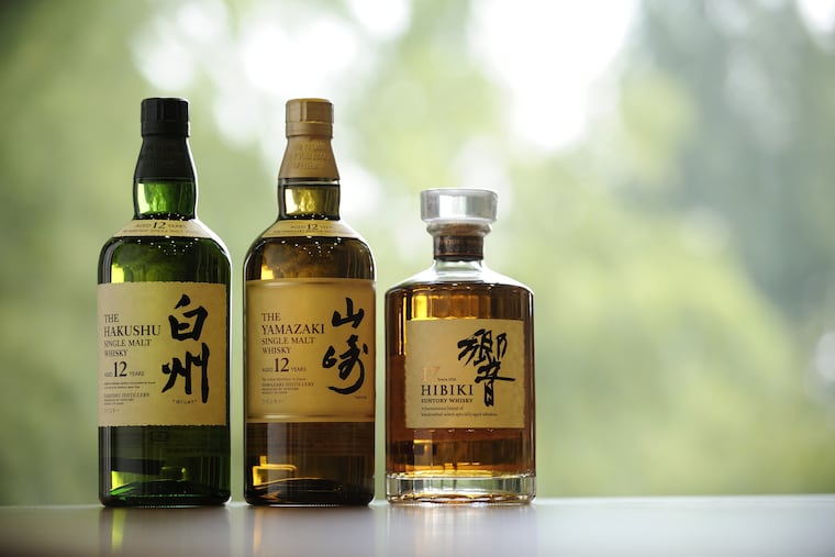 Suntory's Hakushu, Yamazaki, and Hibiki whiskeys. The company may divert its products to other markets if tariffs make them too expensive for American consumers.