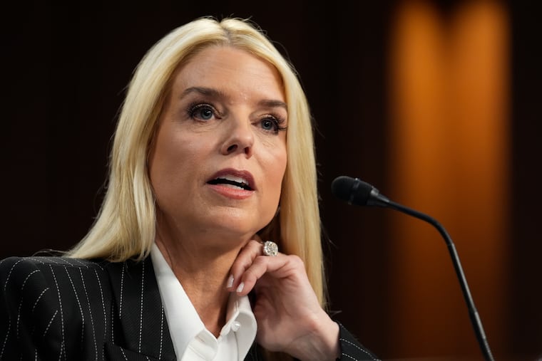 Pam Bondi appears before the Senate Judiciary Committee for her confirmation hearing on Jan. 15.