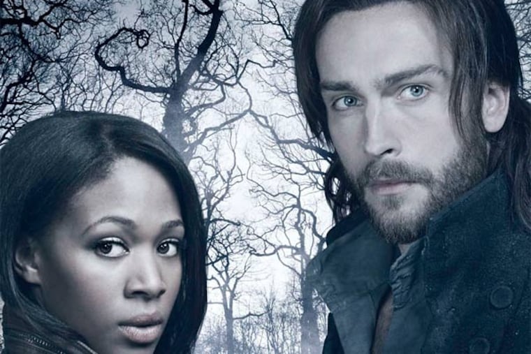 British actor Tom Mison plays Ichabod Crane and Nicole Beharie plays a police "leftenant," in "Sleepy Hollow." Glamour magazine has already anointed him "your new fall crush."