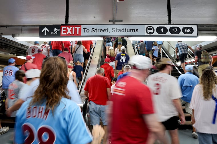 Phillies fans navigated a familiar route from SEPTA's NRG Station to Citizens Bank Park on Sunday afternoon, but many were unsure if newly-adopted service cuts would lead to longer commutes home.