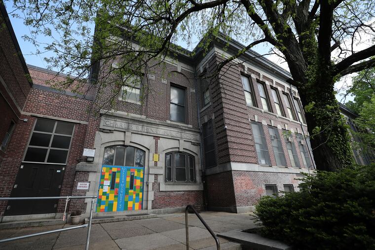 An exterior view of C.W. Henry Elementary in Philadelphia, Pa on Sunday, April 23, 2023. Asbestos was discovered above ceiling tiles on the first floor at the school.