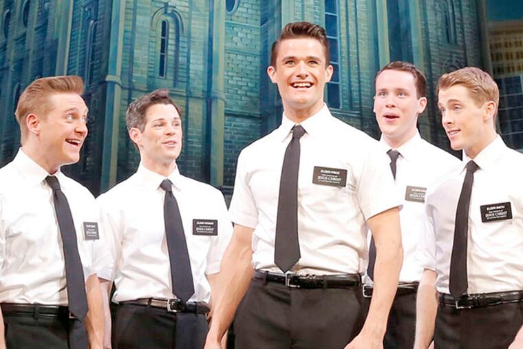 The satirical musical "The Book of Mormon" is running at the Forrest Theatre on a varied schedule until Dec. 27.