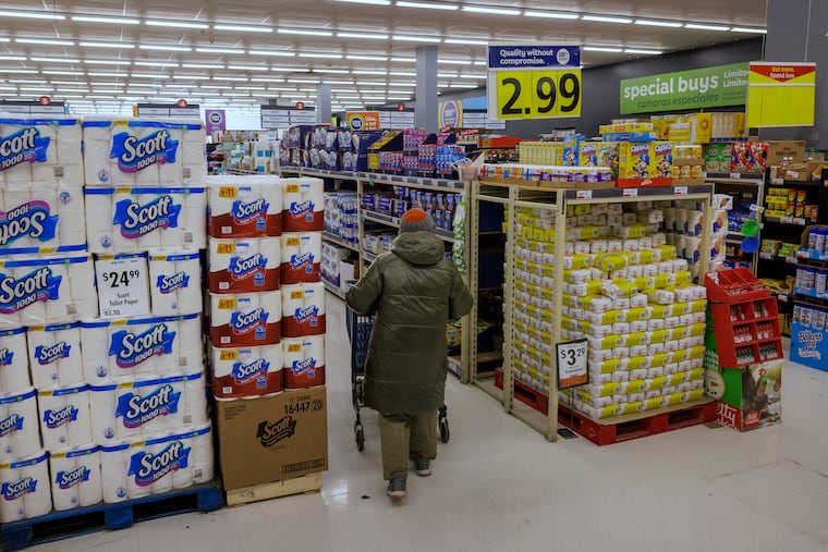 Shopper at the Save-A-Lot grocery store in Atlantic City.