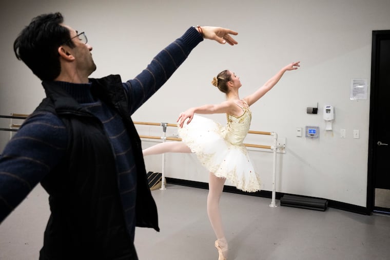 In 2024, Davit Karapetyan trained Katie Cerny, then 17, for the Prix de Lausanne at the School of Philadelphia Ballet.