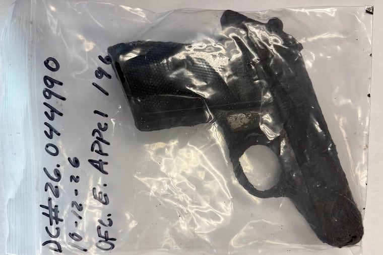 A grandfather and his grandchildren recovered a handgun from Grenloch Lake in Washington Township and alerted police to their discovery on Monday, Oct. 13, 2026.