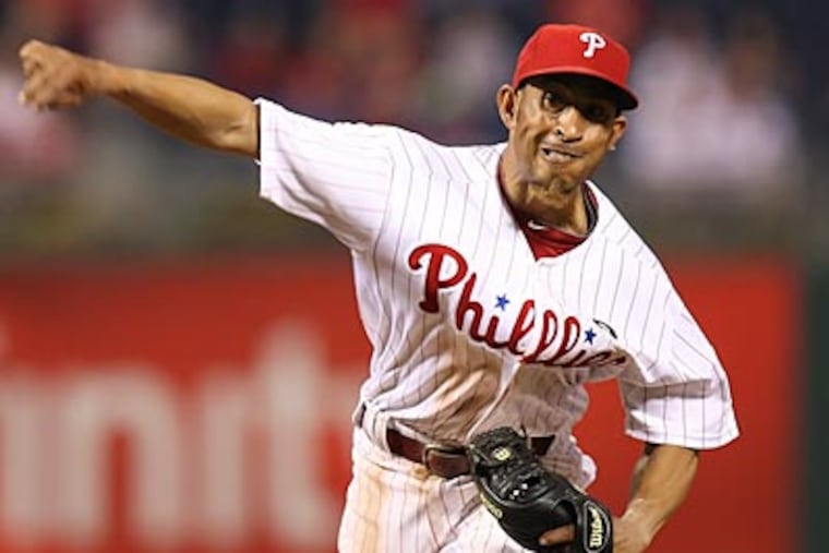 "I didn't warm up, but I was ready if my team needed me," Wilson Valdez said before Friday's game. (Steven M. Falk/Staff file photo)