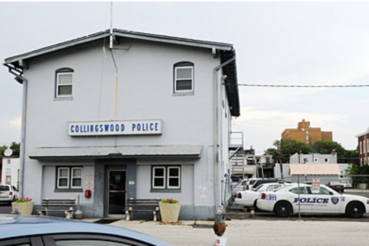 The Collingswood Police Station, where police officers have already been laid off due to state budget cuts. (Sarah Glover / Staff)