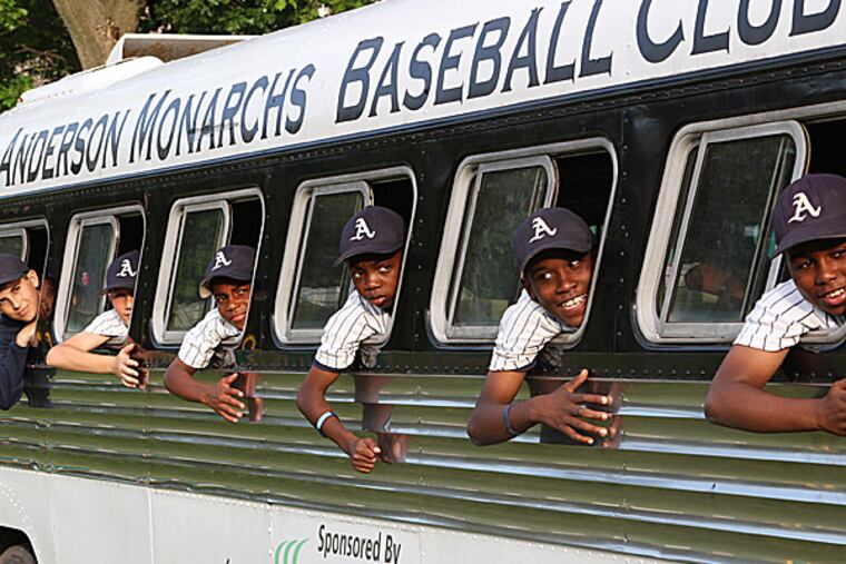 Players from the Anderson Monarchs. (Charles Fox/Staff Photographer)