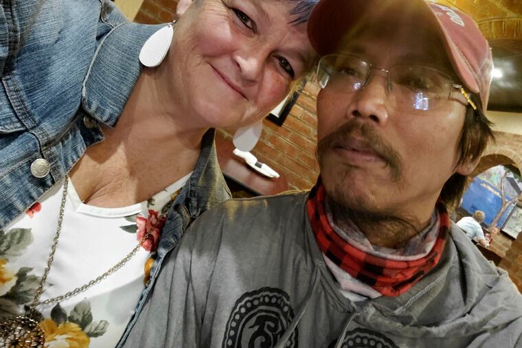 Debra Ferrell and her husband, Jun-Jun, in a selfie they snapped on her 53rd birthday.