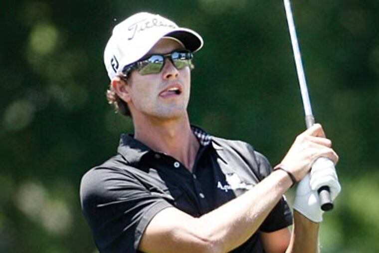 "I feel like I'm swinging well, but that can go away quickly with one mistake," Adam Scott said. (Elizabeth Robertson/Staff Photographer)