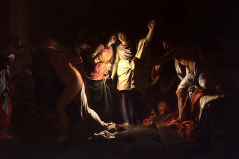 “Myrrha Fleeing After Being Discovered in Her Father’s (King Cinyras’s )Bed,” one of the paintings being sold by La Salle, though not in the initial rounds.