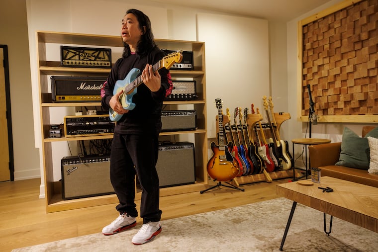 Will Yip in his newly constructed Memory Music Studios, South Philadelphia, Tuesday, Jan. 13, 2026. On Sunday, he won his first Grammy for his production work on Turnstile's "Never Enough."