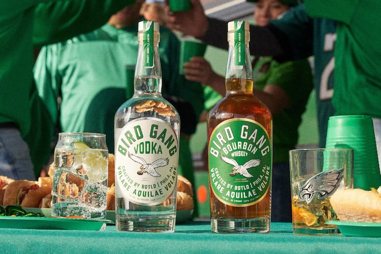 Bird Gang Spirits' new vodka and bourbon are being offered in collaboration with BOTLD, a Pennsylvania distillery.