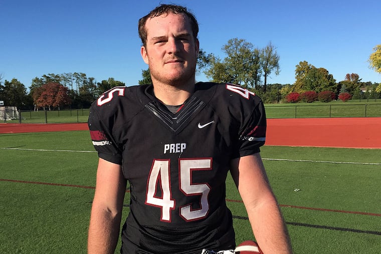 St. Joseph's Prep football player Joe DuMond.