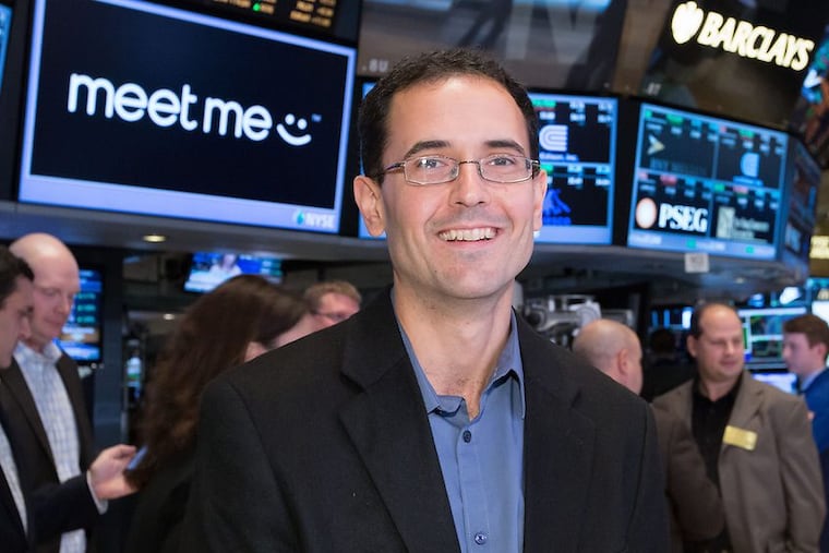 Geoff Cook is CEO and cofounder of Meet Group, the New Hope mobile-dating app. Meet says it has bought Ohio-based same-sex dating app Growlr for $13.8 million.