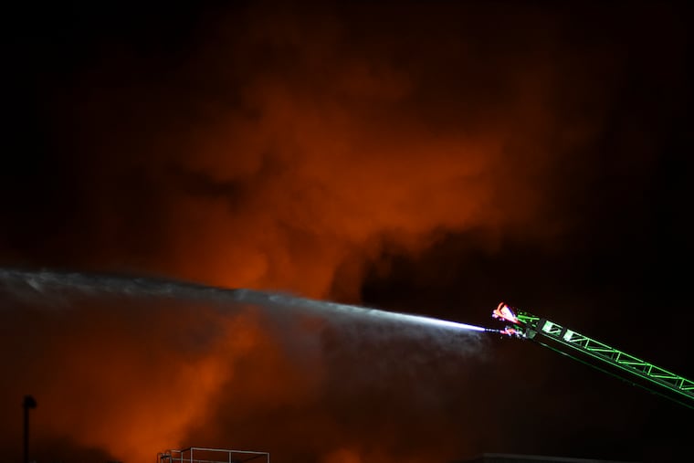 In a week that was busy for Montgomery County fire crews, including at this massive fire at SPS Technologies in Abington Township, another fire five days later at the Bridgeport Suites apartment complex in Bridgeport hospitalized six people and displaced residents.