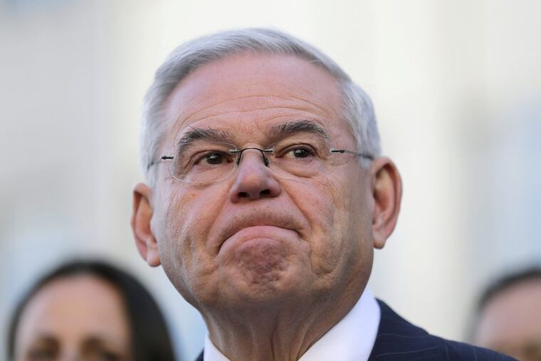 Sen. Bob Menendez became emotional speaking to reporters after a federal jury said it was hopelessly deadlocked in his corruption trial.