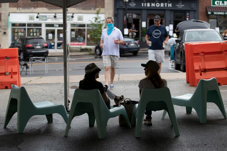 To celebrate Delaware County going yellow, 118 North held a drive-in concert event on Wayne Avenue with businesses staying open to serve takeout drinks and food on June 5.