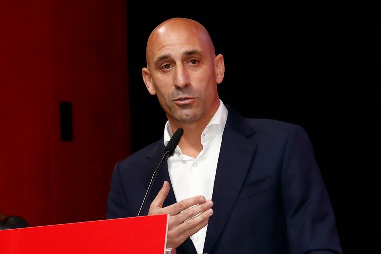 Spanish soccer federation president Luis Rubiales.