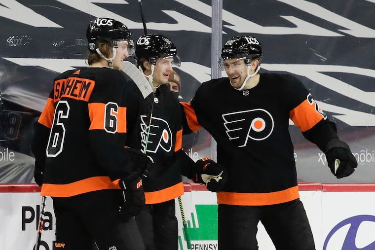 The Flyers' schedule is on hold over the holidays, but that isn't stopping the team from giving back to the community.