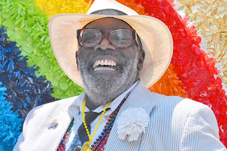 Donald Carter is seen in his signature suit and tie. He always showed up for events in the gay community.