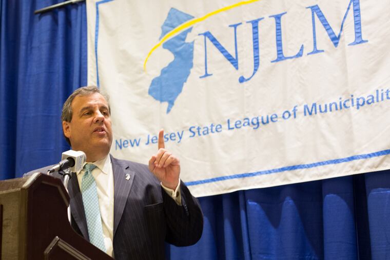 Gov. Christie speaking in Atlantic City, NJ. November 17, 2016.