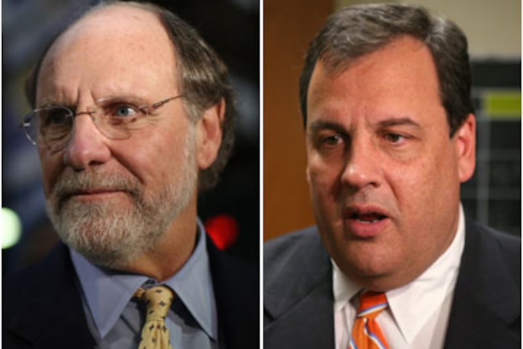 Polls show Democratic Gov. Jon Corzine, left, and his GOP challenger, Chris Christie, in a dead heat as New Jersey voters cast ballots today.