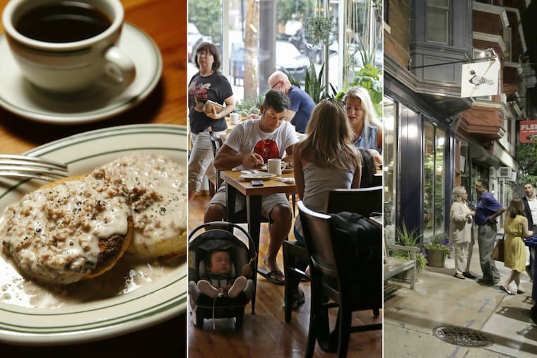 Eating around the clock (almost) at Hungry Pigeon in Queen Village, open morning till late at night.