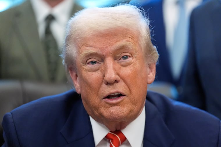 President Donald Trump was convicted in May 2024 of 34 felony counts of falsifying business records to conceal a hush money payment to adult film star Stormy Daniels.