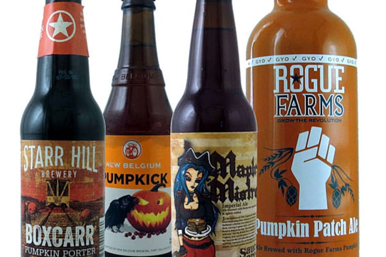Pumpkin-flavored beers come in a variety of tastes.