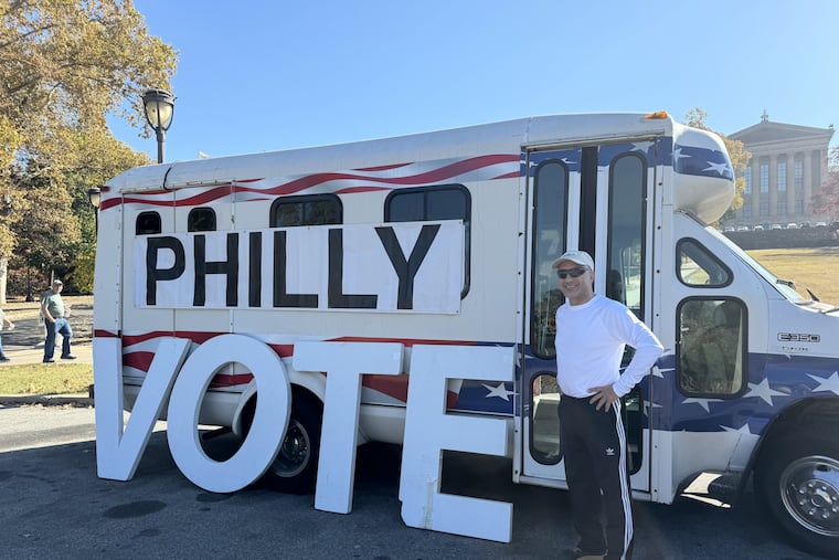 Luigi Borda drives the "Vote Philly" van around the city, encouraging people to turn out at the polls on Election Day. He's on a self-funded, grassroots mission to raise awareness about the importance of voting in all elections.