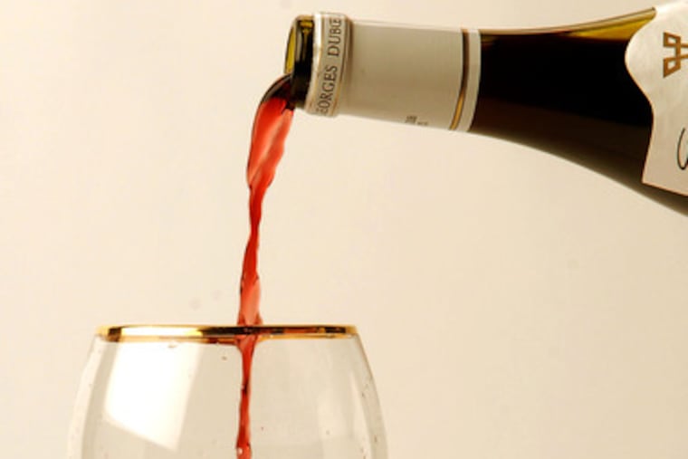 For the bird , a good partner is a gutsy Beaujolais like Georges Duboeuf's 2006 Morgon Jean Descombes ($17.99).