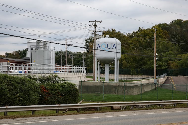 The Aqua Pennsylvania Pickering West wastewater treatment plant is seen here in September 2021 in Bryn Mawr, Pa.