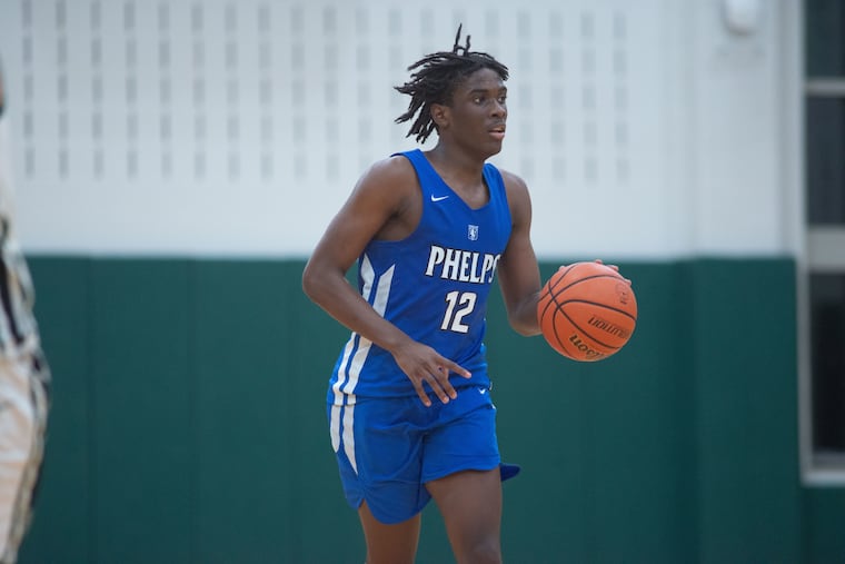 Phelps School’s Malcolm Wrisby-Jefferson during a game against the George School on Dec. 14.