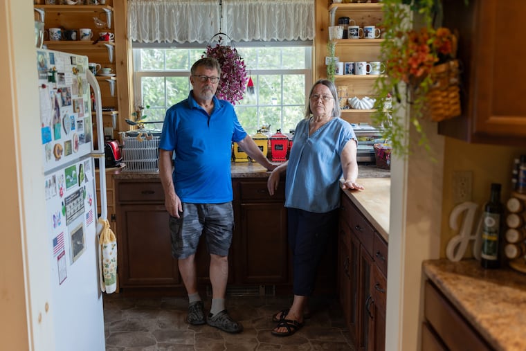 Lawrence and Penny Higgins are among the Central Maine residents who serve on an advisory board for a study assessing mental health consequences of PFAS exposure in rural residents. MUST CREDIT: Brianna Soukup/KFF Health News
