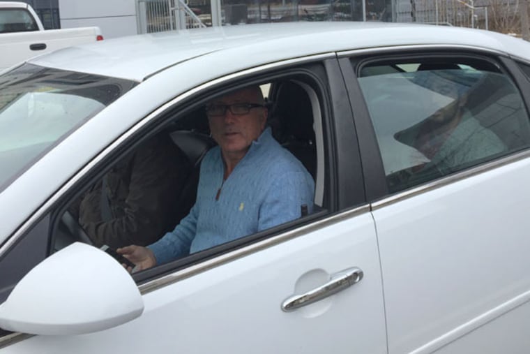 Izek Shomof, who has made a late bid to buy Revel, arrives at the plant that powers the failed casino.