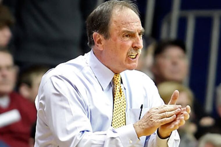 Owls coach Fran Dunphy was one of only a few people who witnessed Temple's win over Fordham. (Steven M. Falk/Staff file photo)