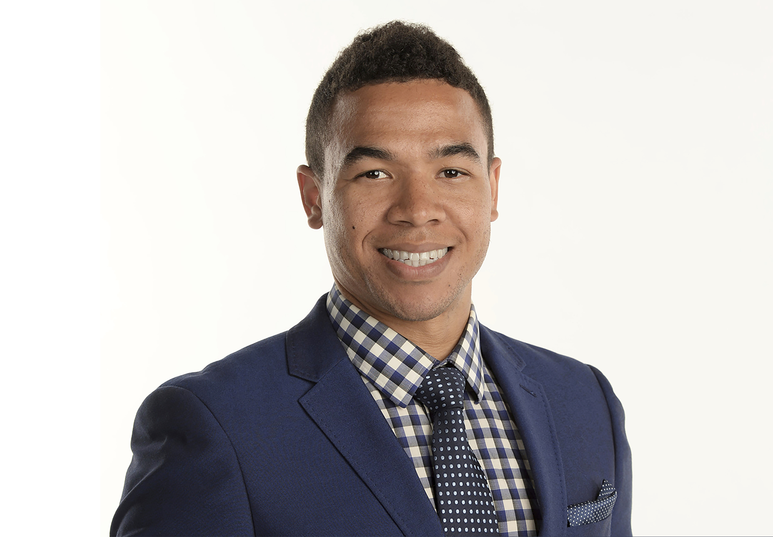 This undated photo provided by ESPN images shows ESPN college football reporter Edward Aschoff. The sports network announced Aschoff died Tuesday, Dec. 24, 2019 after a brief illness.