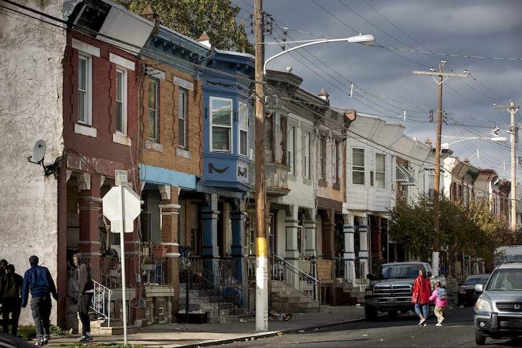 The 2600 block of North 30th Street in Strawberry Mansion, a block where several properties are in Lead Court. Sociology professors Scott Frickel of Brown University and James R. Elliott of Rice University mined more than 50 years of business directories to build a database of potentially hazardous industrial sites, and discovered that they are as thick as three per square block, on average, across Philadelphia.