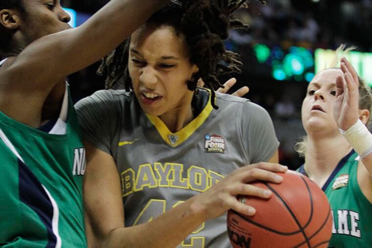 Brittany Griner during a game April 3. (Julie Jacobson/AP)