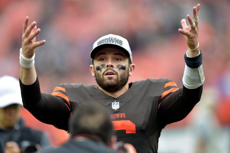 Cleveland Browns quarterback Baker Mayfield, last year's No. 1 overall draft choice, had one of the highest AIQ scores yet.