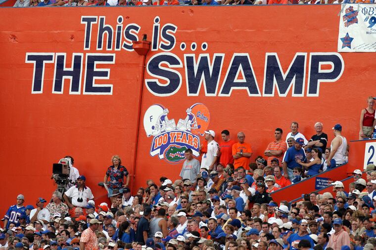 University of Florida Gators fans watch a 2006 game at Ben Hill Griffin Stadium in Gainesville. 