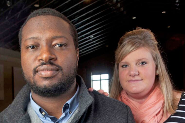 Zimbabwe missionaries Rob and Lisa Chifokoyo at Doylestown's Covenant Church. Learning of Rob's kidney failure, the congregation got to work - even flying the couple to Bucks to arrange treatment for him. (Ed Hille / Staff Photographer)