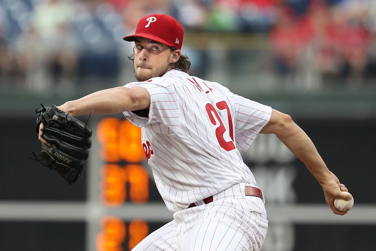 Aaron Nola has pitched 29 straight outings without allowing more than four runs — the second-longest such streak in the majors.