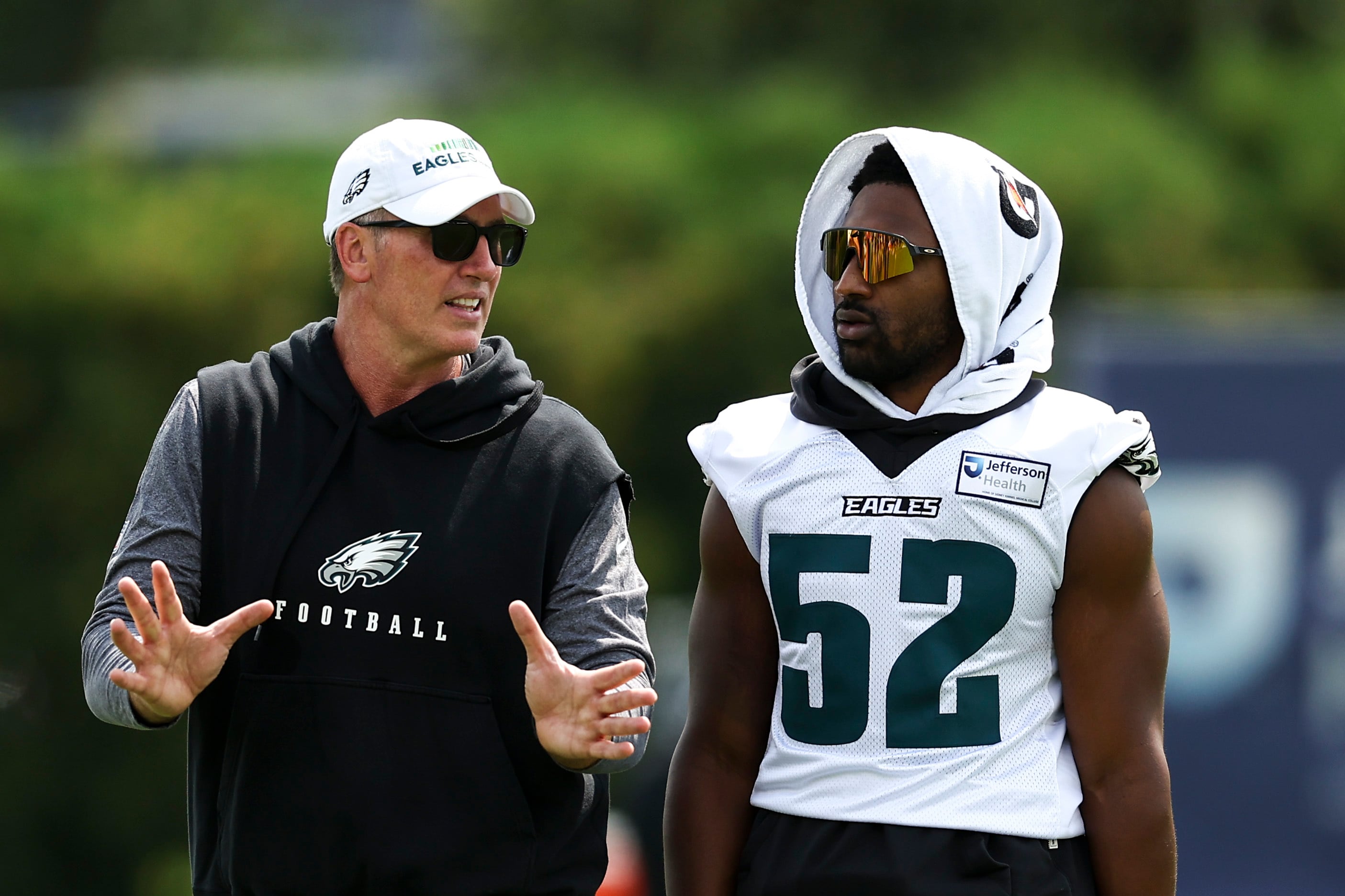 Eagles’ Jonathan Greenard questionable vs. Bears; Saquon Barkley, DeVonta Smith’s statuses revealed