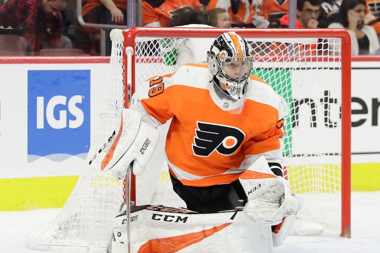 Carter Hart is the first of four young goalies in the Flyers system to make it to the NHL.
