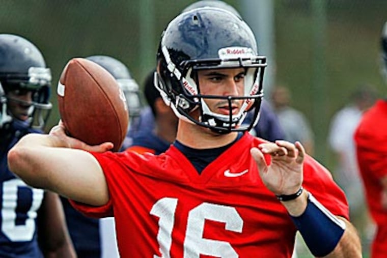 Virginia quarterback Michael Rocco's father was a member of the 1982 Penn State championship team. (Steve Helber/AP file photo)