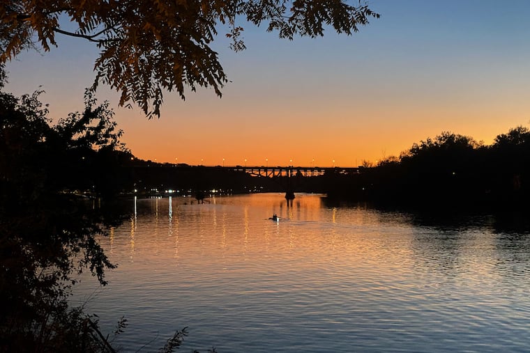 Rowers practice on the Schuylkill River, which is cleaner than people think.