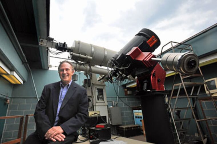 Villanova astronomer Edward Guinan is searching near dimmer stars for planets that are not too hot, not too cold, but just right. (Sharon Gekoski-Kimmel / Staff Photographer)