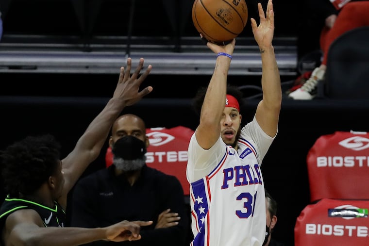 Sixers guard Seth Curry has shot well lately.